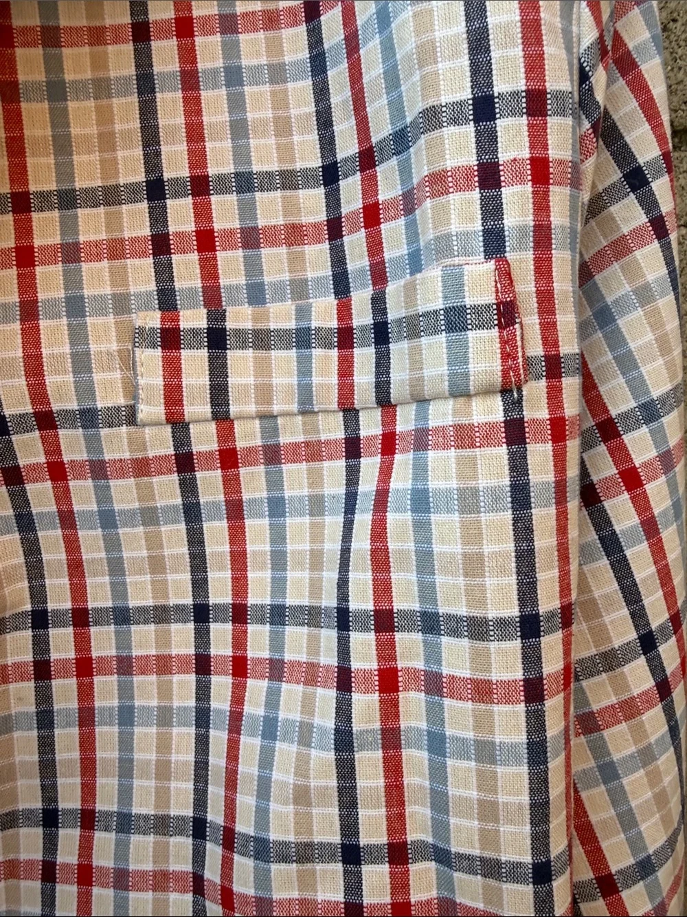 N/A lightweight plaid